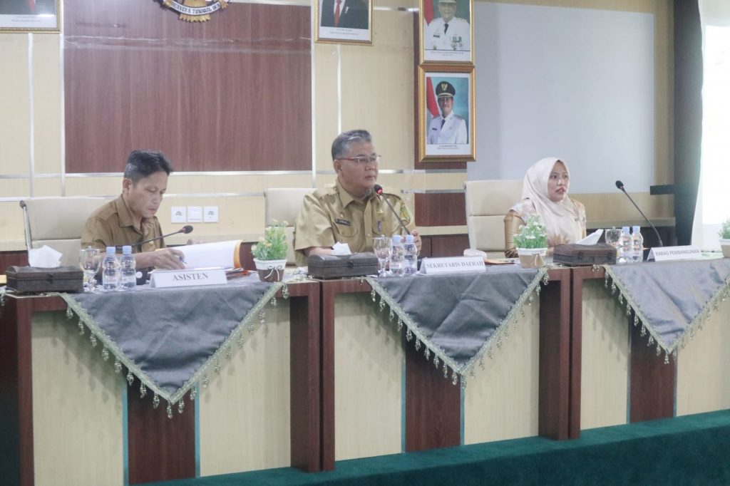 Pemkab Inhil Gelar Rapat Evaluasi Realisasi Fisik dan Keuangan APBD 2023